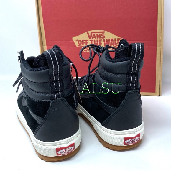 VANS SK8-HI MTE Dx LEATHER Black Men Boot Sneakers - Picture 6 of 13